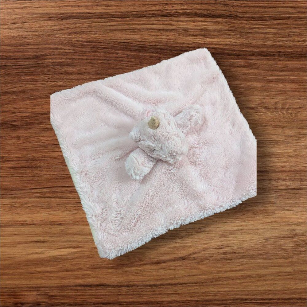 Kellytoy Pink Unicorn Lovey Baby Blanket With Rattle Plush Cuddle Comfort
